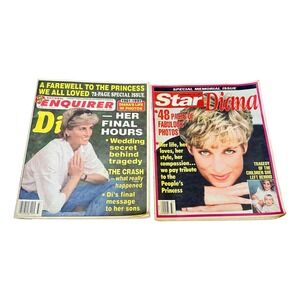 Princess Diana National Enquirer & Star Magazines Lot 2 Sept 1997 Memorial